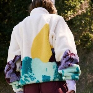 😊NWOT FP Movement Sunrise Summit Ivory Combo Jacket